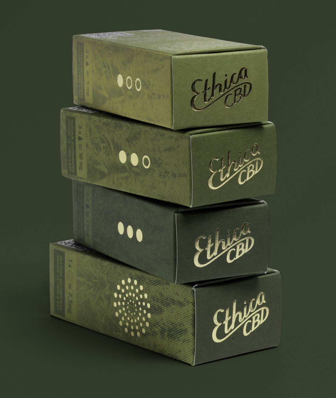 EthicaCBD Wholeplant box design by Kingdom and Sparrow