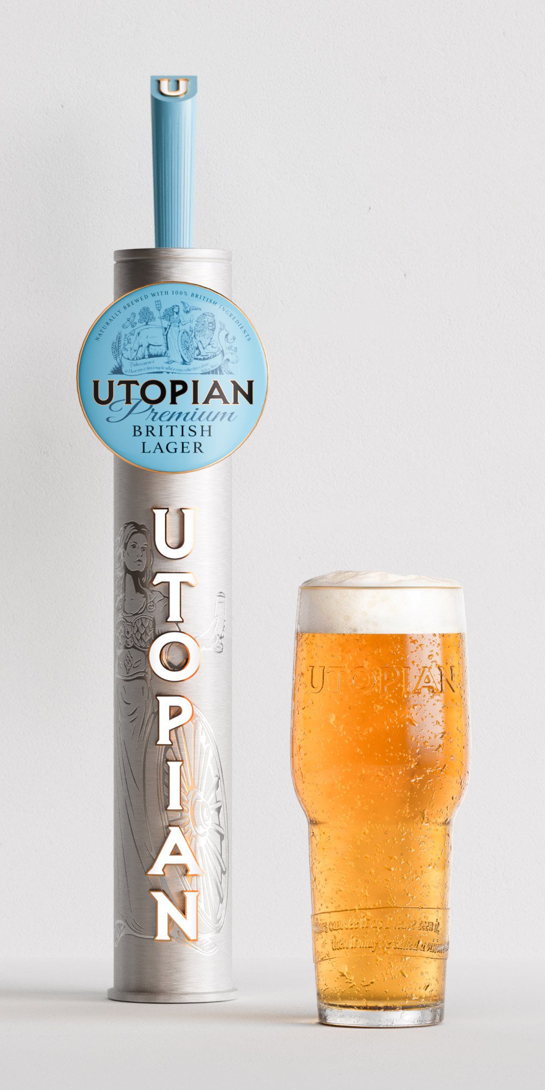 Utopian branding cutom font