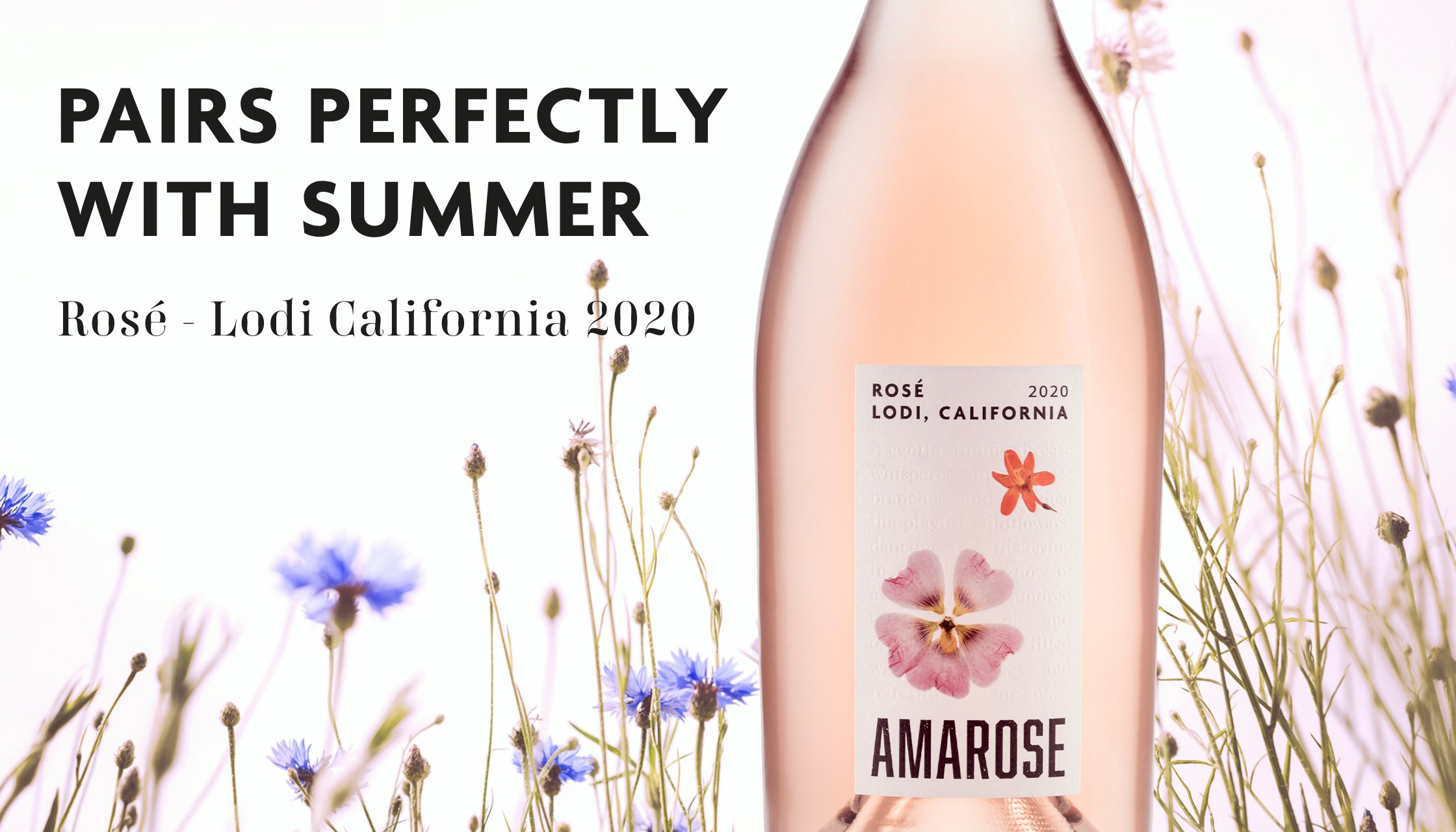 Summer rose wine branding