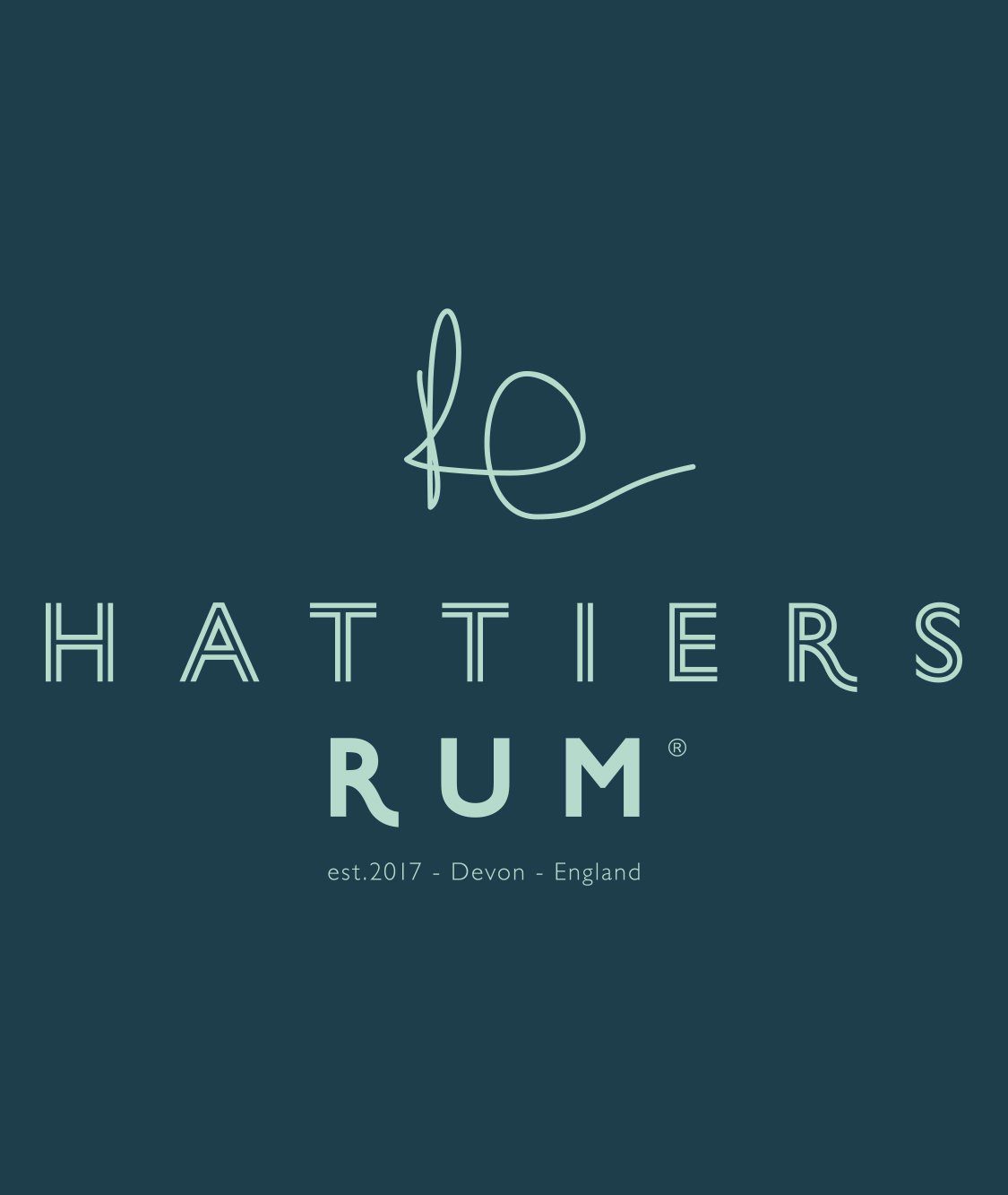 Hattier's Rum logo design by Kingdom & Sparrow