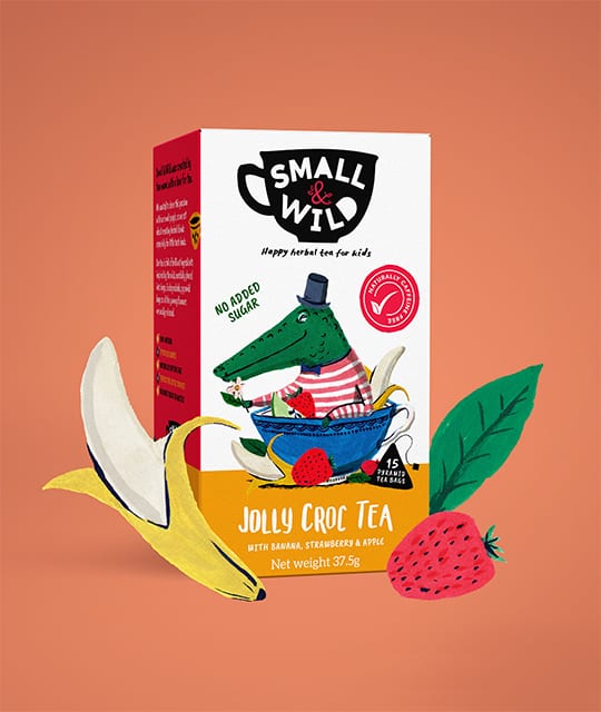 Small & Wilds kids tea branding Kingdom & Sparrow