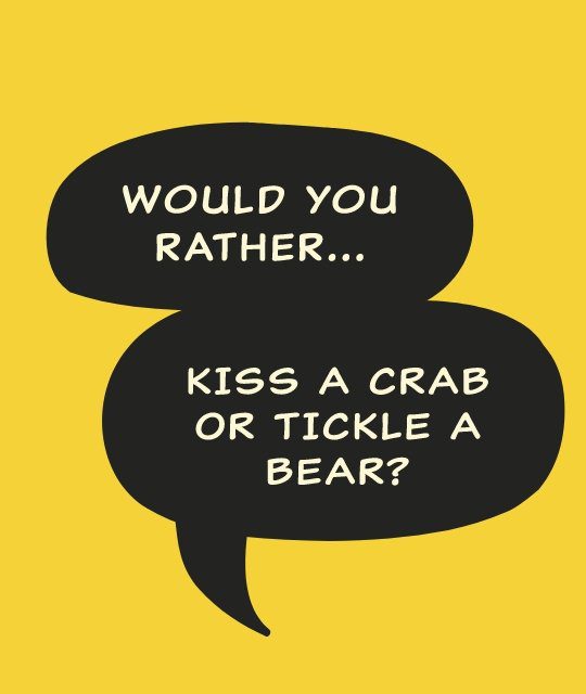 Would you rather – funny brand communications creation