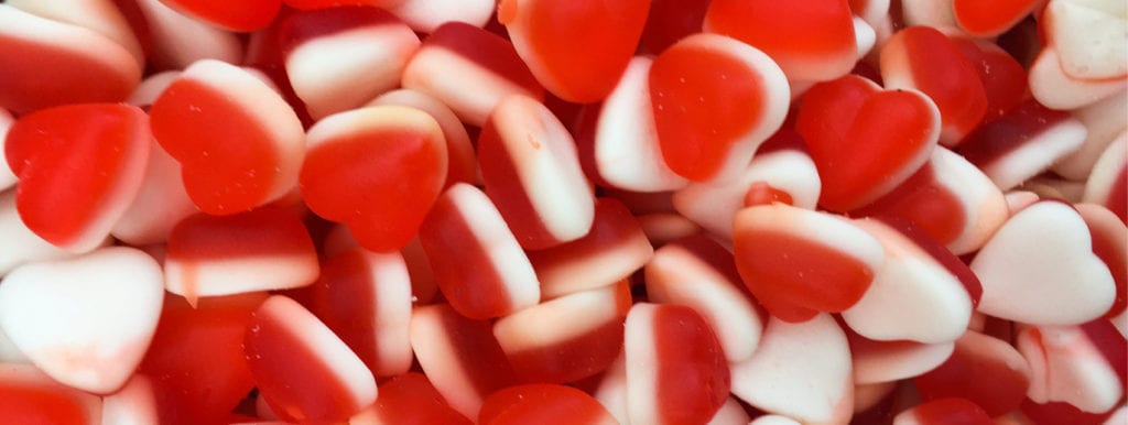 heart shaped sweets