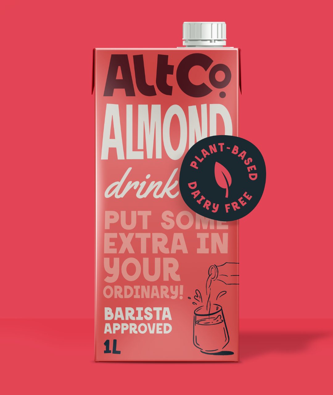 Almond milk branding