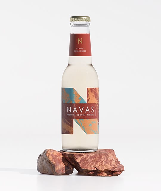 Navas ginger beer branding Kingdom & Sparrow
