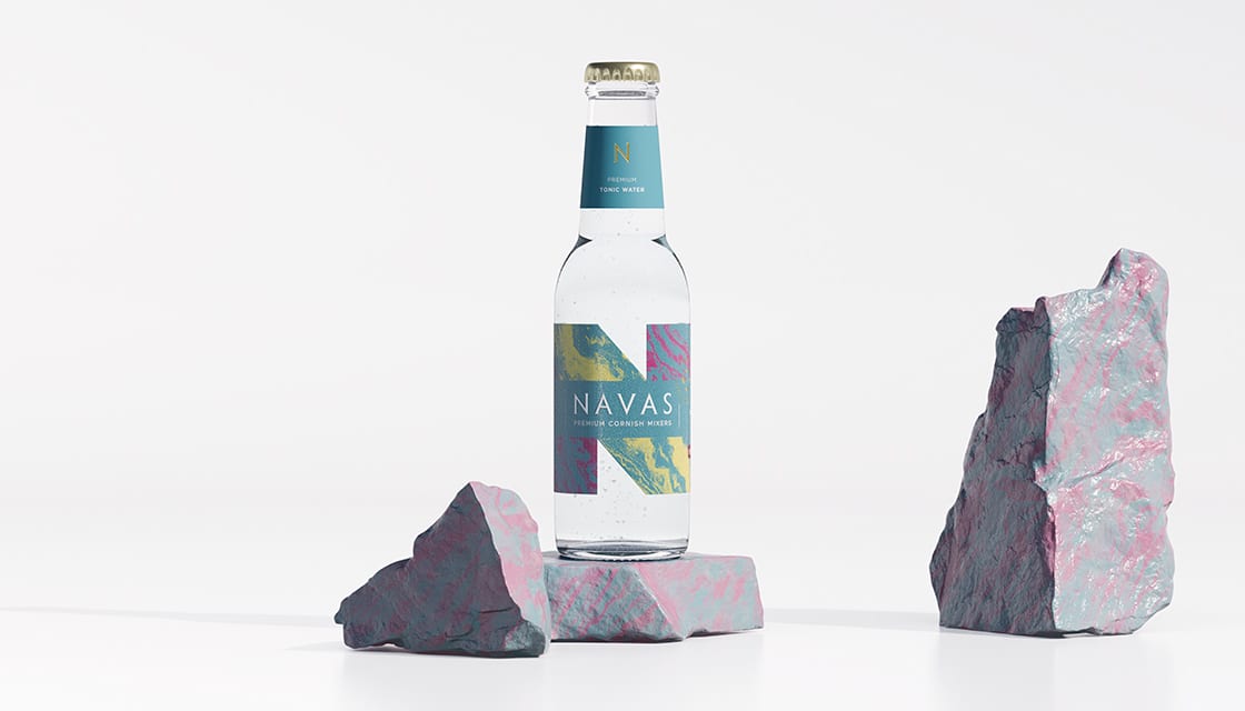 Navas premium tonic water branding