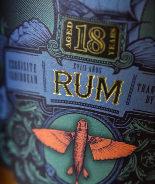 New Dawn Traders Premium Rum Label Design