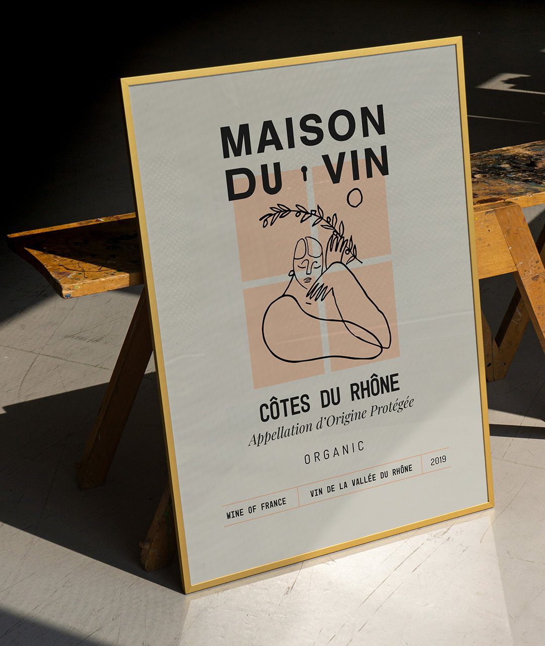 Maison Du Vin Cotes Du Rhone framed print