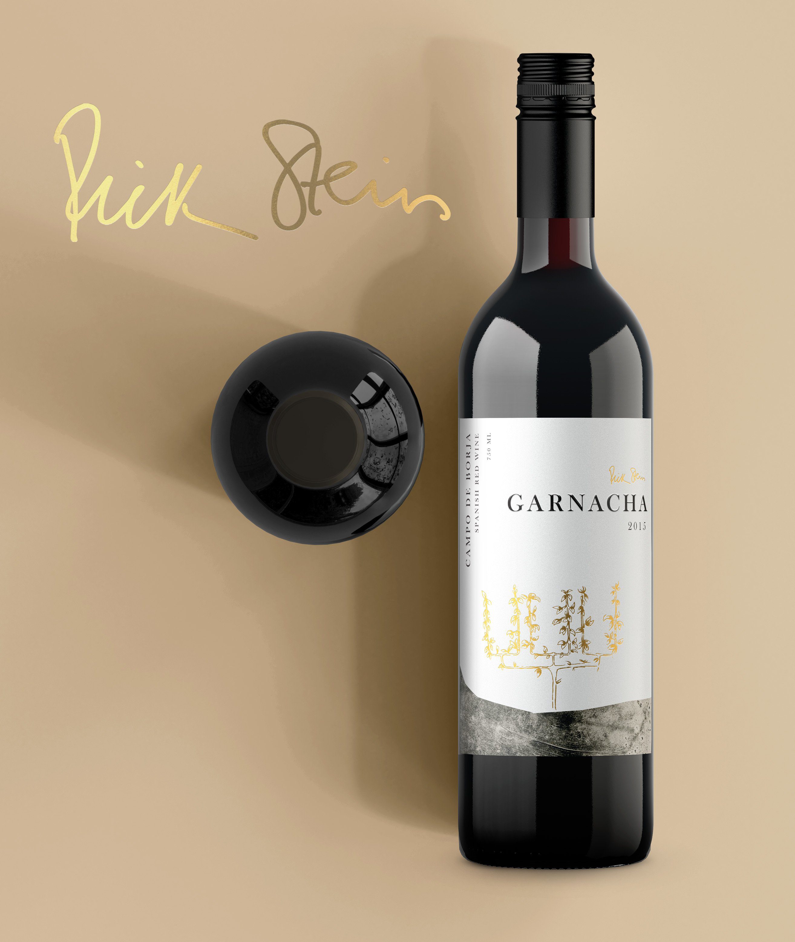 Rick Stein Garnacha wine branding