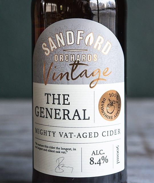 Sandford Orchards Vintage cider by Kingdom & Sparrow
