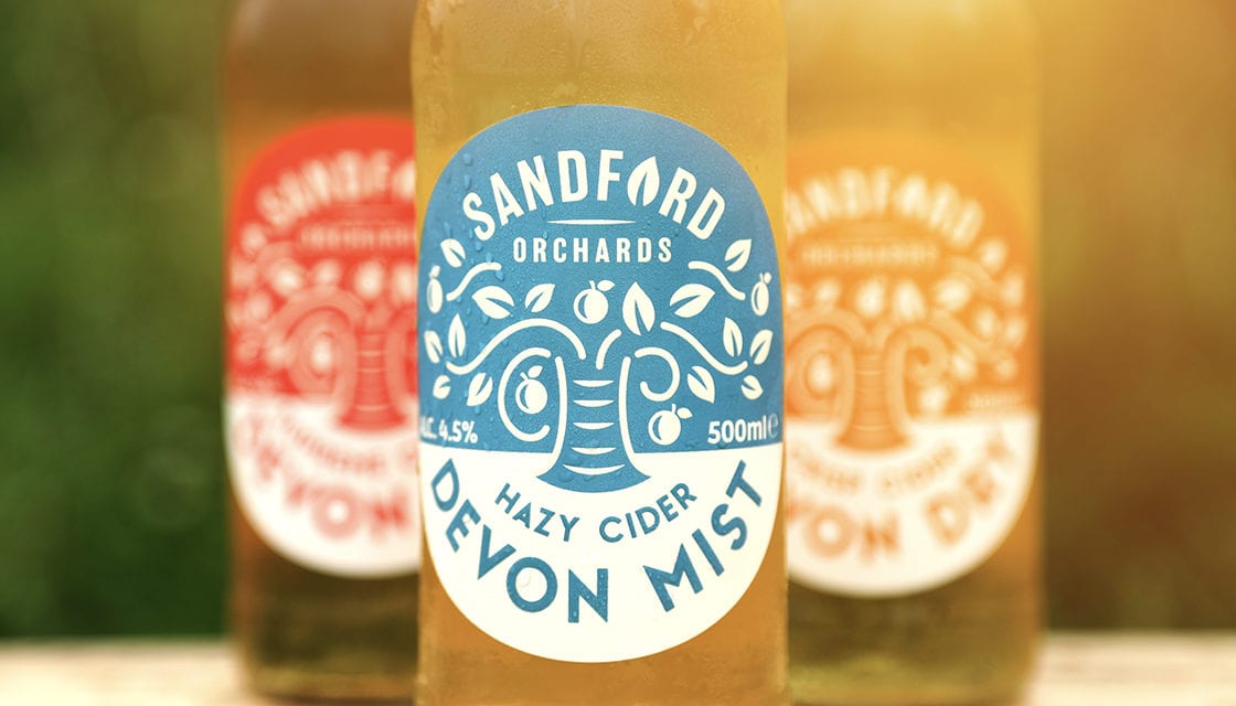 Sandford Orchards core range branding by Kingdom and Sparrow