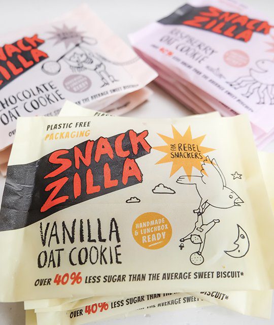 Snackzilla kids snack branding and illustration by Kingdom and Sparrow