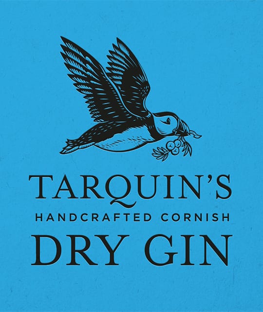 Tarquin's gin branding design