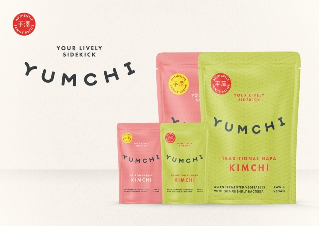 Yumchi kimchi brand and packaging design
